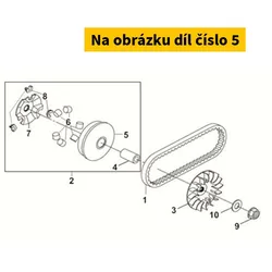 SYM Movable Drive Face Comp 22110-XTA-000