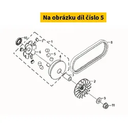 SYM Set Of 6 Weight Roller 22121-ARA-000-A