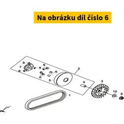 SYM Variator weight set SYM (25x22) 16,0g (6x) 22121-RFS-000-A