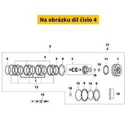 SYM Clutch Frict Disk A Set 22201-TL1-000-A3