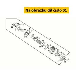 SYM Clutch complete SYM Jet 14 Evo 125i 4T E5 2024 Ø125 2301A-XRE-000