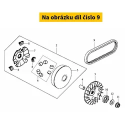 SYM Drive Belt 23100-HLK-000