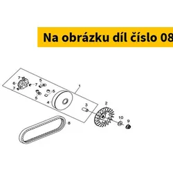 SYM Transmission belt SYM Joyride 300i 4T E5 2022-2023 23100-LHA-000