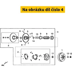 SYM Fixed half pulley SYM Joymax 125i 4T 2014-2022 (LN) 23200-L1N-000