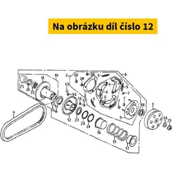 SYM Movable driven half pulley SYM Fiddle II 125 4T 2007-2008 23220-GY6-900