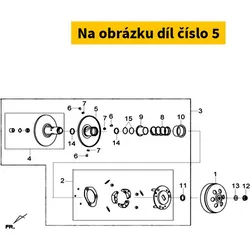 SYM Movable driven half pulley SYM Joymax 125i 4T 2014-2022 (LN) 23220-L1N-000