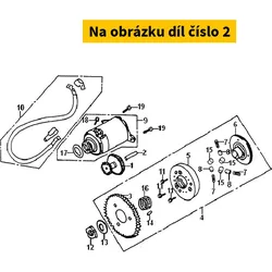 SYM Start.Reduction Gear Shaft 28102-GY6-900-M1