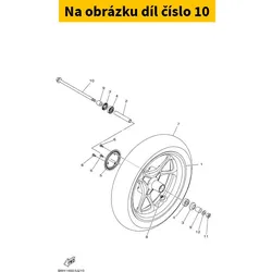 Yamaha Axle, Wheel 2DPF51811000