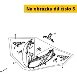 SYM R. POSITION LIGHT LED PCB ASSY 33144-LM1-000