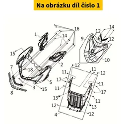 SYM Right front blinker SYM HD 300 2019-2023 33400-LH1-000