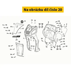 SYM L Side Reflect Reflector Rubbe 33755-APA-000