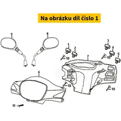 SYM Switch Unit Lighting 35150-M9Q-000