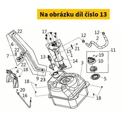 SYM Fuel gauge unit SYM HD 300i 2019-2022 37800-LH1-000