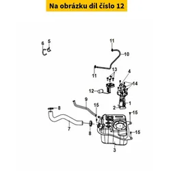 SYM Fuel gauge unit SYM Fiddle IV 50-125i 2021-2020 37800-XVA-000