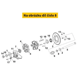 SYM L. Rr. Whe Side Col Assy. 4231B-LX1-000