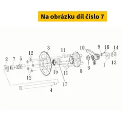 SYM L. Rr. Wheel Side Collar Assy 4231B-TL1-002