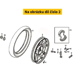 SYM Rr. Cast. Wheel 42601-APA-000