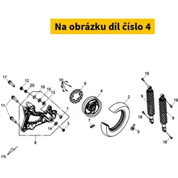 SYM Rr.Cast Wheel Comp S-877c 42601-HTA-100-SH1