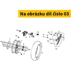 SYM Rr. Case Wheel Comp. 42601-J01-000