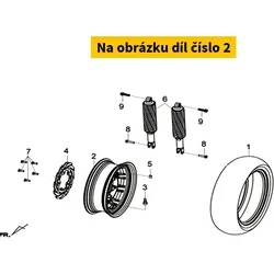 SYM RR Cast Wheel Comp 42601-L1A-000-KB1