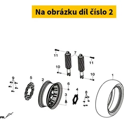 SYM RR. CAST WHEEL COMP GY-430S 42601-L9F-000-IF