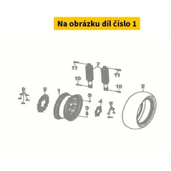 SYM Rr. Cast Wheel Comp Bk-001c 42601-L9F-000-KB