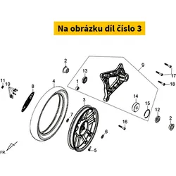 SYM Rr. Cast Wheel Comp. 42601-X5A-000