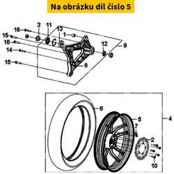 SYM Rr. Cast Wheel Comp 42601-XRA-010