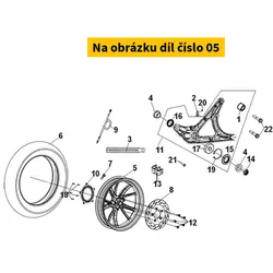 SYM Rr. Wheel 42601-ZJA-000
