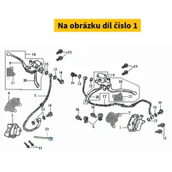 SYM Rear brake caliper SYM Joyride 125-200 2006-2008 43100-H85-000