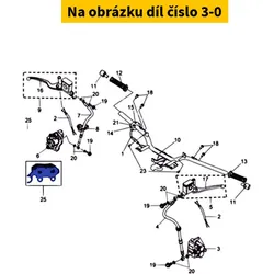 SYM Rear brake caliper SYM HD 125-200 Evo 2006-2010 43100-HHW-000