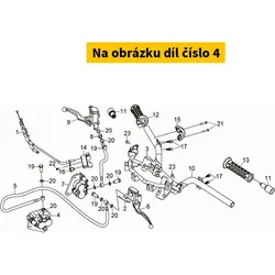 SYM Rear brake caliper SYM GTS 250-300 2005-2011 (type LM) 43100-HMA-000