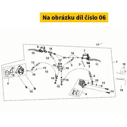 SYM Rr Brake Hose B Comp. 43125-XMG-000