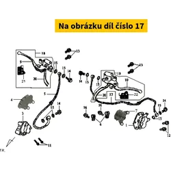 SYM Rear Brake Hose Assy 43126-H85-000