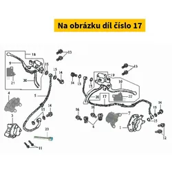 SYM Rr. Brake Hose Assy 43126-HL6-000