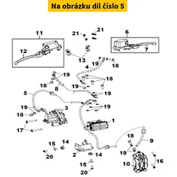 SYM Rr. Brake Hose B 43127-LX1-000