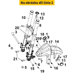 SYM Fr.Brake Hose Clamp A 43316-LX1-000