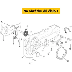Piaggio Kickstarter shaft GILERA Runner 125-180 2T E1 1997-2002 434087