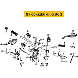 SYM Rr. Brake Cable 43450-X8A-000