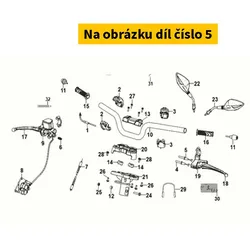 SYM Cbs Link Brake Cable 43455-X8C-000