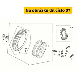 SYM Rr. Brk. Arm Return Srg. 43472-X8C-000