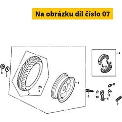 SYM Rr. Brk. Arm Return Srg. 43472-XB1-000