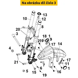 SYM Fr. Wheel Axle 44301-LX1-000