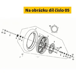 SYM Fr. Cast Wheel Comp 44600-XRE-000