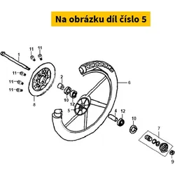 SYM Fr. Wheel (Silver) 44601-AAA-000