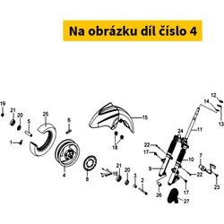 SYM Fr. Cast Wheel Comp 44601-HMA-000-SH1
