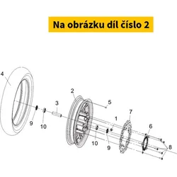 SYM Fr. Cast Wheel Comp Bk-001c 44601-L3A-000-KB1