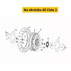 SYM Fr Cast Wheel Comp Gy-7520u 44601-L5B-000-IT