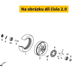 SYM Fr.Cast Wheel Comp Bk-001c 44601-LDA-000-KB1