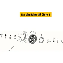 SYM Front Cast Wheel Comp Black (Bk-001c) 44601-LVA-000-KB